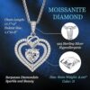 Moissanite Necklace Gifts for Women
