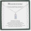 Moonstone Sterling Silver Necklace for Women
